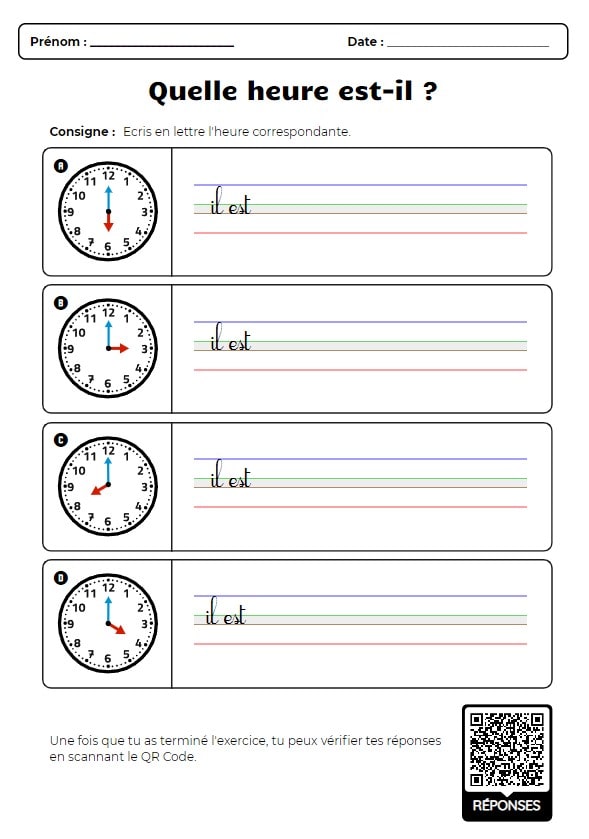 Quelle heure est-il ? – Creadoc For School – Un outil et des ressources  pour les enseignants et les élèves du primaire