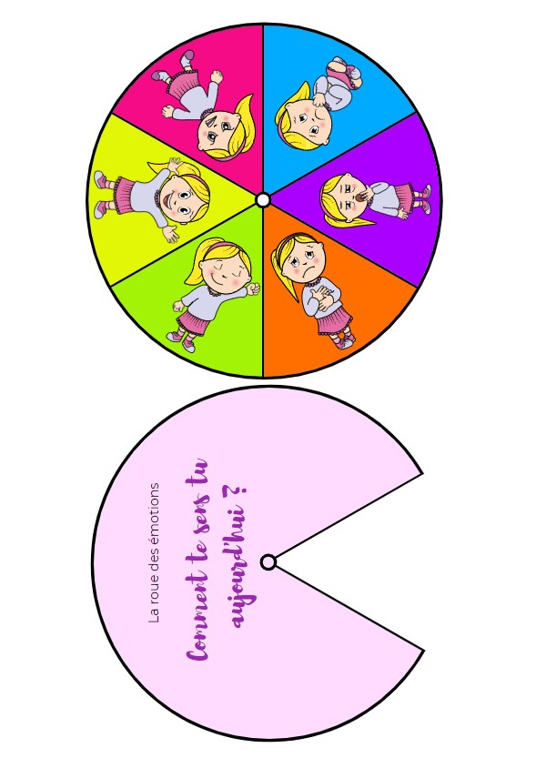 La roue des émotions (à construire) – Creadoc For School – Un outil et des  ressources pour les enseignants et les élèves du primaire